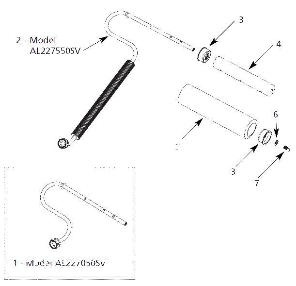 Paint-Roller Parts Diagram and Parts List for AL2275  Campbell Hausfeld Paint Sprayer